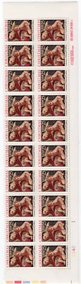 Scott #2427 Christmas Madonna (Carracci) Plate Block of 20 Stamps - MNH - Image 1 of 2