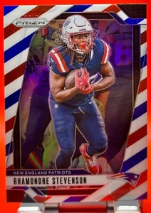 2024 Rhamondre Stevenson Panini Prizm Red White & Blue Prizm #195 - Picture 1 of 2
