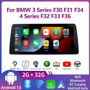 12.3" Carplay 32GB GPS Car Stereo WIFI para BMW Serie 3/4 F30 F31 F34 2013-2017 - Imagen 1 de 17