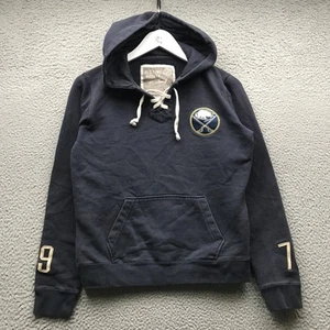 Buffalo Sabres NHL Sweatshirt Hoodie Boy Size Youth Medium Embroidered Logo Navy - Picture 1 of 7