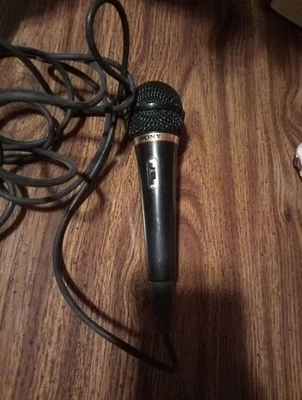 Sony F-V220 Dynamic Karaoke Microphone with Attached Cable - 1/4" adapter - Image 1 of 2