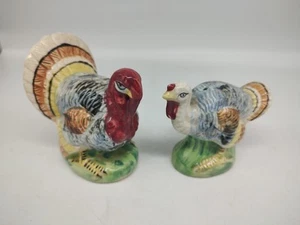 Vintage Turkey Salt and Pepper Shakers ~ Vintage Thanksgiving S & P Shakers - Picture 1 of 7