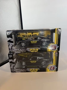 M2 MACHINES 1/24 1970 FORD MUSTANG MACH I 428 - WEIAND LOT OF 2 Free Shipping - Picture 1 of 9