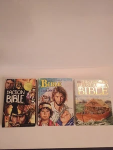 Illustrated Children's Bible Lot 3 Hardcover Children's Bibles Catholic - Imagen 1 de 9