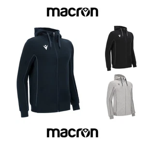 HOODED SWEATSHIRT HOODY ZIP ECO COTTON STAGE - MACRON - S to 5XL - Picture 1 of 11