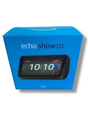 Amazon Echo Show 5 (2nd Gen) Smart Display with Alexa - Charcoal Black New - Image 1 of 4