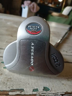 Left Handed Odyssey White Hot XG 2 Ball Mallet Putter Steel Shaft 33" - Image 1 of 4