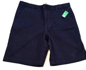 Gap Kids Shorts Boy's Size 16 Husky Navy Blue Chino Flat Front Adjustable Waist - Picture 1 of 5
