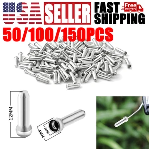 Bike Cable End Cap Brake Shifter Wire Crimp Mountain Bicycle 50/100/150Pcs - Picture 1 of 8