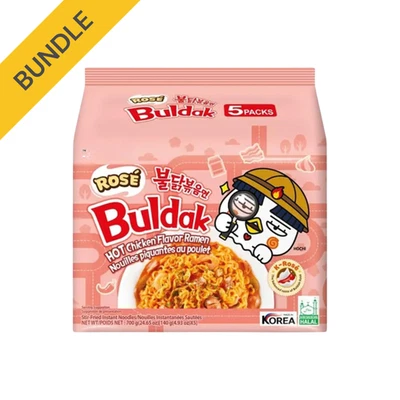 Samyang Buldak Rose Hot Chicken Ramen 5 x 140g