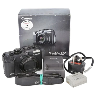 Canon G12 / 10MP 28mm Wide 5x Zoom IS DigiC 4 / Compact Digital Camera - Image 1 of 4