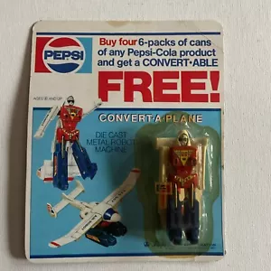 VINTAGE RARE 1985 PEPSI Promo Convert-A Plane Transformers Gobot NEW - Bild 1 von 2