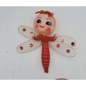 DE COLECCIÓN INUSUAL LIBÉLULA ANTROPOMÓRFICA ADORNO DE NAVIDAD - Imagen 1 de 2