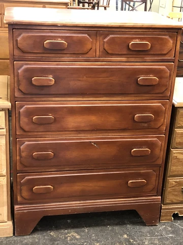 Cushman Colonial Creations Vintage Dresser MCM Chest Of Drawers Made In USA Cover