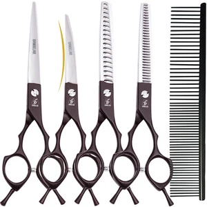 Sangelar 6,5" Haustierpflege Scheren-Set, gerade, gebogen, Ausdünnungsschere & Werkzeugset - Bild 1 von 13