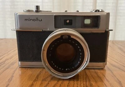 Cámara fotográfica Minolta Hi-Matic 7 plateada f/1,8 45 mm telémetro 35 mm buen estado Foto 1 de 4
