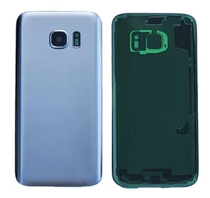 Akkudeckel Backcover Rückseite f. Samsung Galaxy S7 SM-G930F Linse Kleber silber - Bild 1 von 3