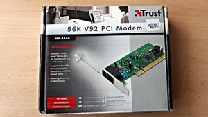 Trust MD 1100 56k V95 PCI Modem OVP mit Zubehör - Bild 1 von 3
