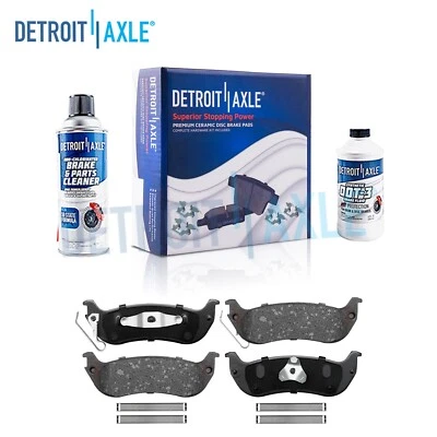 Kit de pastilhas de freio traseiras de cerâmica com ferragens para 2004 2005 2006 2007 2008 Pacifica - Imagem 1 de 4