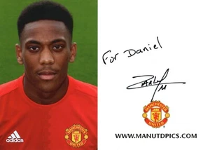 ANTHONY MARTIAL - original signierte Autogrammkarte Manchester United signed - Picture 1 of 1