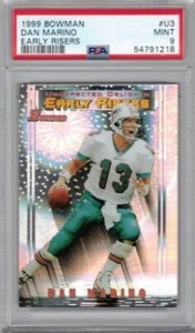 1999 Bowman Early Risers Dan Marino #U3 PSA 9 - Picture 1 of 2
