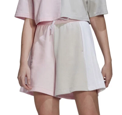 Adidas Originals Shorts 90’s Retro Colorblock Womens Sweat Shorts Pink Sz M NWT - Image 1 of 3