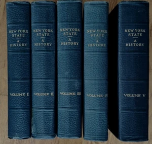 History of New York State 1523 - 1927 James Sullivan 5 Volumes / Illustrated - Picture 1 of 11
