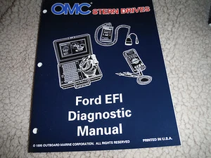 1995-96 OMC STERN DRIVE FORD EFI DIAGNOSTIC ENGINE MANUAL NEW - Picture 1 of 1