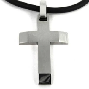 Men's Titanium Cross Necklace - Picture 1 of 1