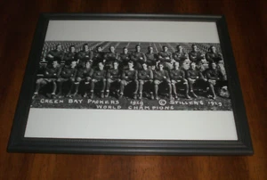 1929 PACKERS WORLD CHAMPIONS TEAM FRAMED B&W PRINT - Picture 1 of 1
