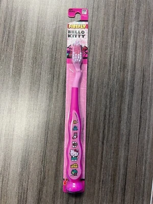 Firefly Toothbrush With Cap Suction Cup Bottom Hello Kitty Pink NEW