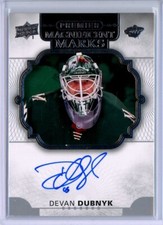 2017-18 Upper Deck Premier Magnificent Marks #MMDD Devan Dubnyk AUTO - WILD