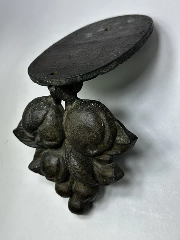Antique Victorian Decor Cast Iron Door Knocker Heavy Duty Flowers, Leafs, Nuts Cover