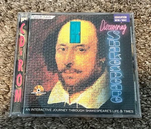 Vintage Discovering Shakespeare CD ROM Disk for Windows Mac Macintosh Rare - Picture 1 of 3