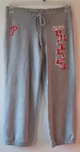 Women's Small Philadelphia Phillies Gray Capri Sweat Pants - Picture 1 of 3