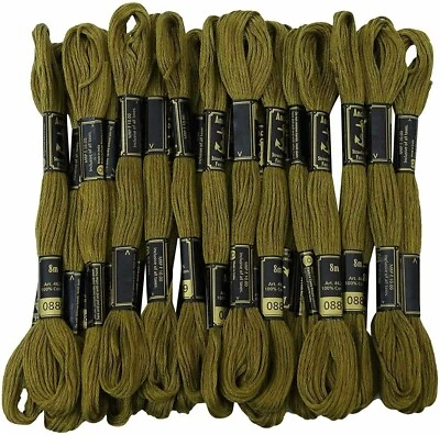 Anchor Thread Stranded Cotton Skiens Green Embroidery Hand  8m 25 Pcs - Image 1 of 4