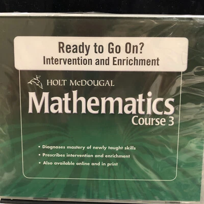 NEW Math Test Prep Ready to Go On Intervention Enrichment Math Course 3 Practice - Image 1 of 2