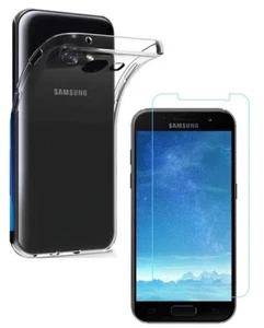 VERRE TREMPÉ + COQUE ANTICHOC TRANSPARENTE Pour SAMSUNG GALAXY A3 PROTECTION A 3 - Zdjęcie 1 z 11