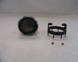 EVINRUDE DIGITAL SPEEDOMETER GAUGE BLACK FACE & SILVER BEZEL 768051 MARINE BOAT - Picture 1 of 12