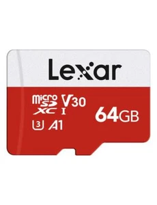 Lexar Carte Micro SD 64 Go Carte Mémoire Micro SD+ Adaptateur Microsdxc Carte... - Photo 1/9