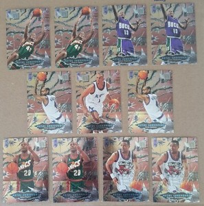 1996-97 Fleer Metal 🏀 Metal Shredders 13 CARD LOT STOCKTON/PENNY/C-WEBB/ect.