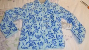 Size 4 Girls Blue Stitch Fleece Jacket NWT Disney - Picture 1 of 2