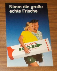 Publicidad rara WRIGLEY'S SPEARMINT - Toma el chicle fresco grande real 1990 - Imagen 1 de 1