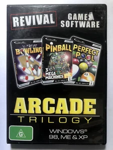 Revival Arcade Trilogy (Windows 98 / XP PC CD-ROM Game) Bowling, Pinball & Pool - Picture 1 of 4