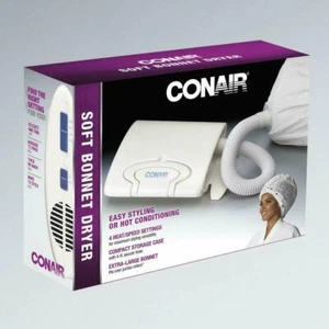 Soft Bonnet Hair Dryer Portable Hooded Conair Styling Cap Hood Vent Brush Volume - Picture 1 of 8