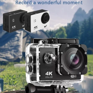 Caméra D'action 4K 16Mp Wifi Hd Sport Plongée Étanche Dv Vidéo Go Car Cam ~ - Photo 1/12