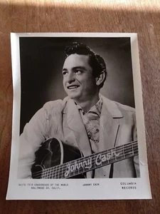 JOHNNY CASH & LUTHER PERKINS Signed Autograph HOLLYWOOD CA COLUMBIA RECORDS 8x10 - Picture 1 of 15