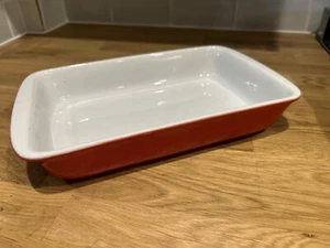 DE COLECCIÓN SPM BAVARIA rojo y blanco esmaltado vegetal plato para servir - Imagen 1 de 13