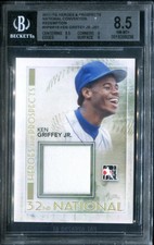 BGS 8.5 2011 ITG Heroes and Prospects NC Redemption Jersey Ken Griffey Jr. Pop1