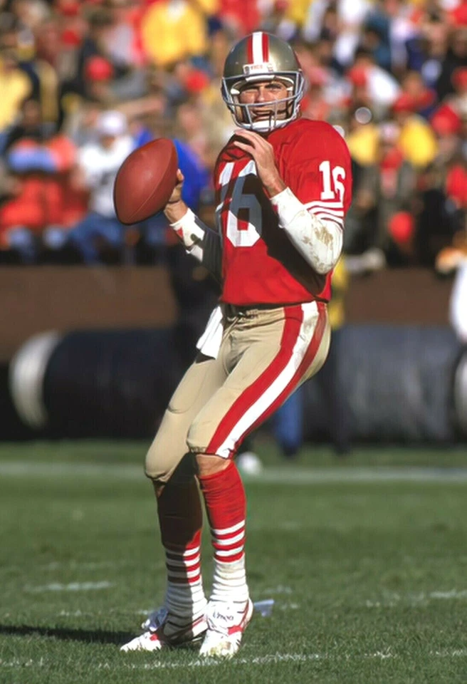 Póster Joe Montana San Francisco 49ers NFL 13"x19" impresión súper brillante 01A Foto 1 de 1